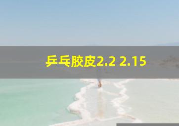 乒乓胶皮2.2 2.15